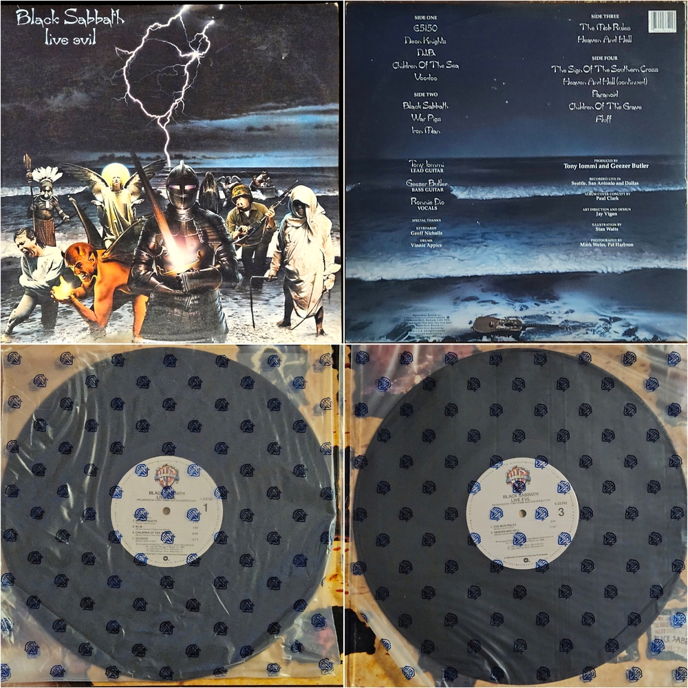 Black Sabbath LIVE EVIL (23742-1) - 2x Vinyl LP Gatefold Album (1982) Excellent